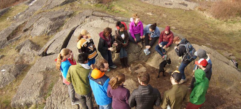 Environmental Education group photo on mountain